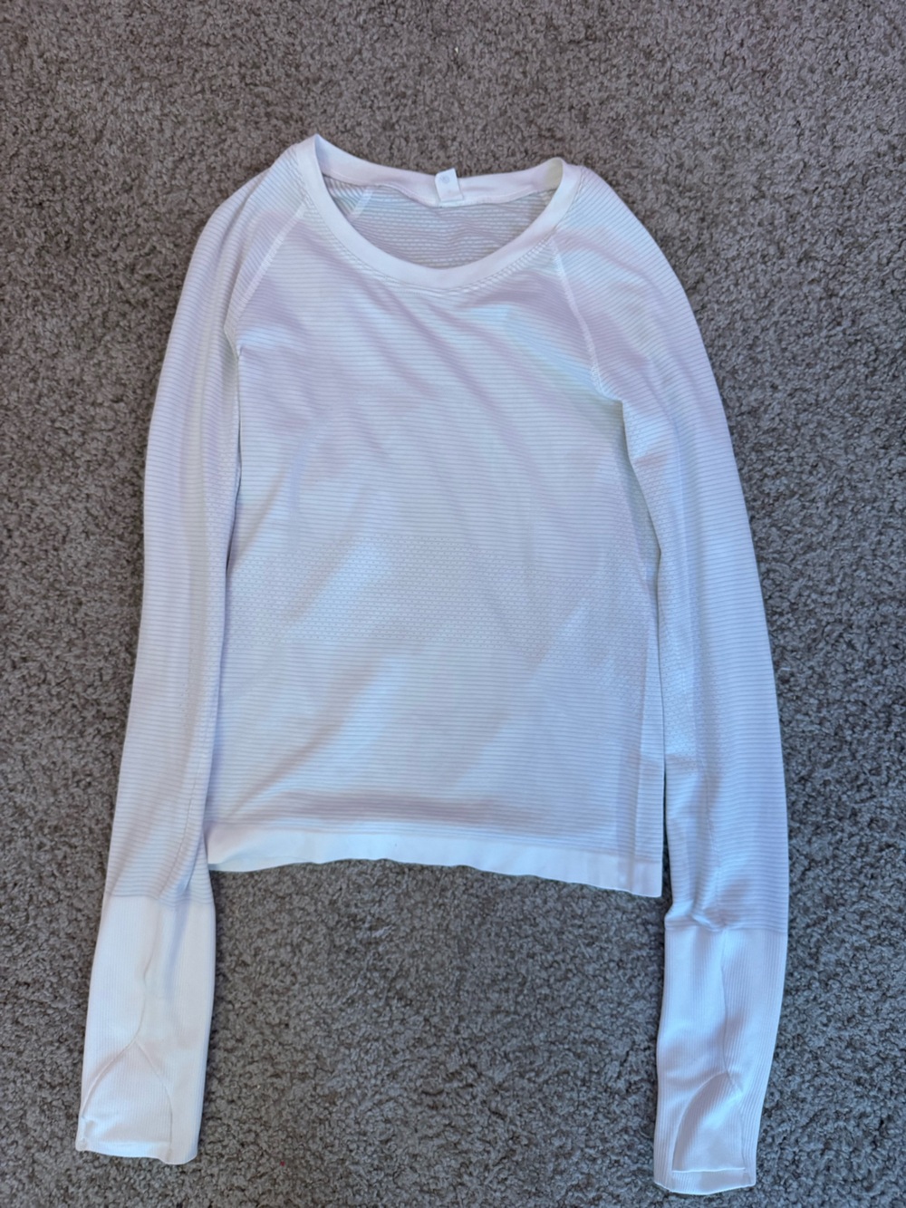 lululemon athletica White Long Sleeve Tee